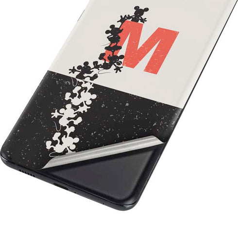 Disney Mickey Mouse Stacked Silhouette Split Galaxy S21 Ultra 5G Skin